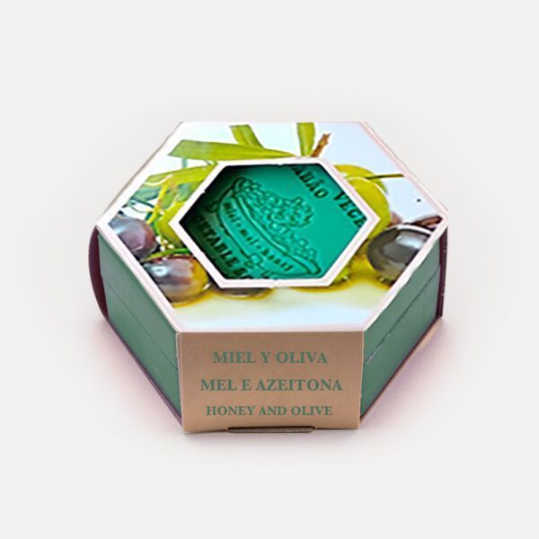 Jabón vegetal miel y aroma de flor de oliva