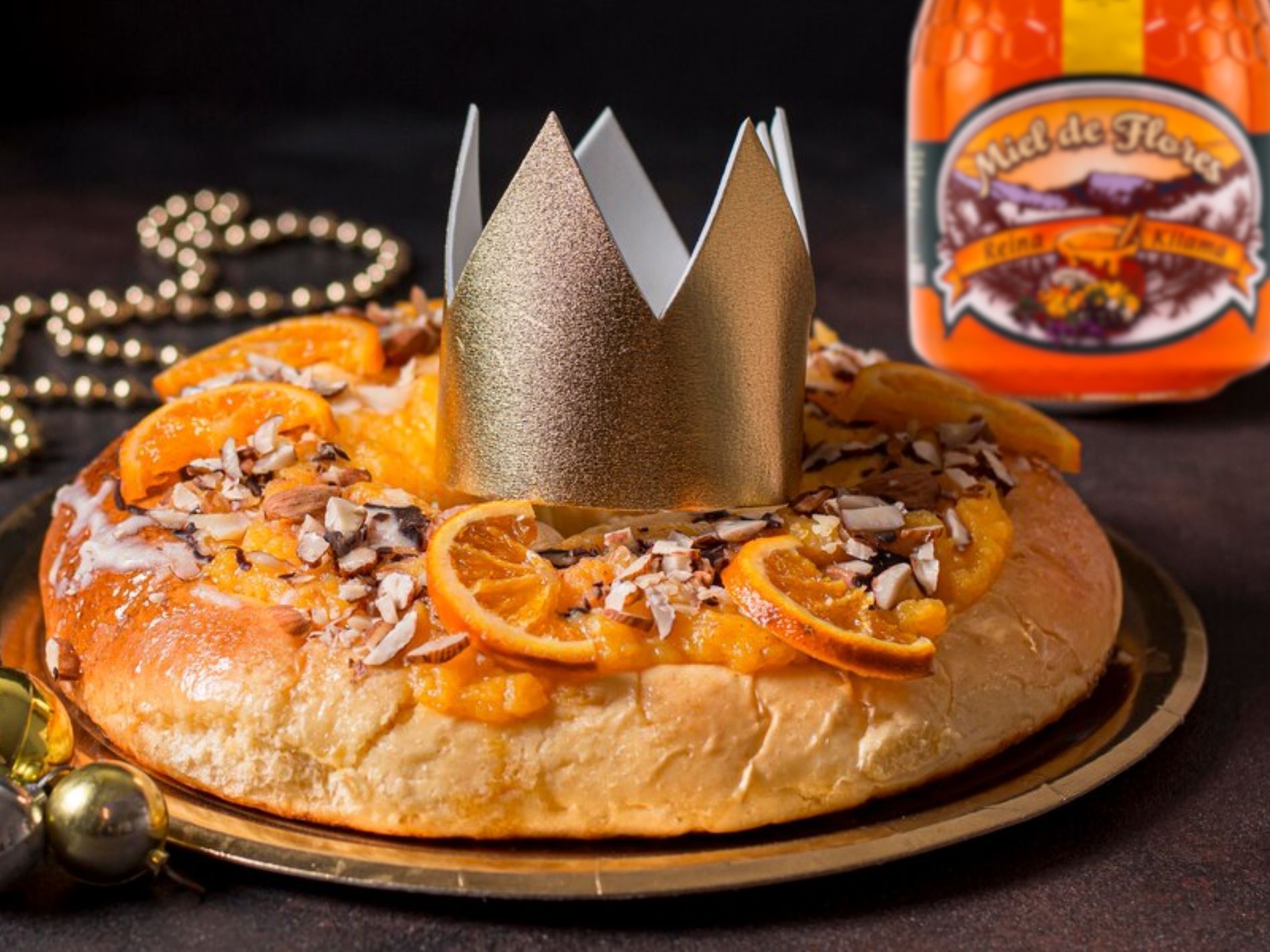 Roscón de Reyes casero con Miel Reina Kilama